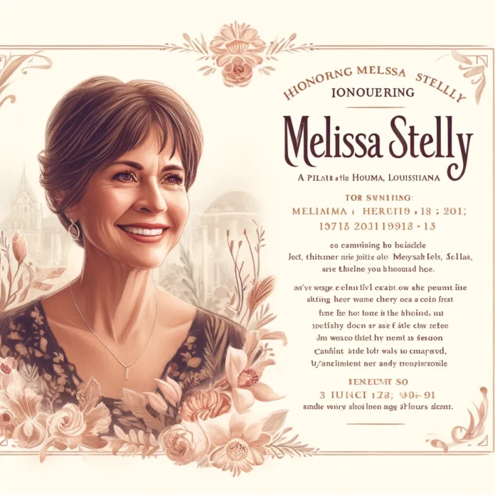 Melissa Stelly Obituary Houma La